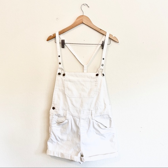 Etam Pants - 🌟HP🌟 Etam White Button Snap Overalls